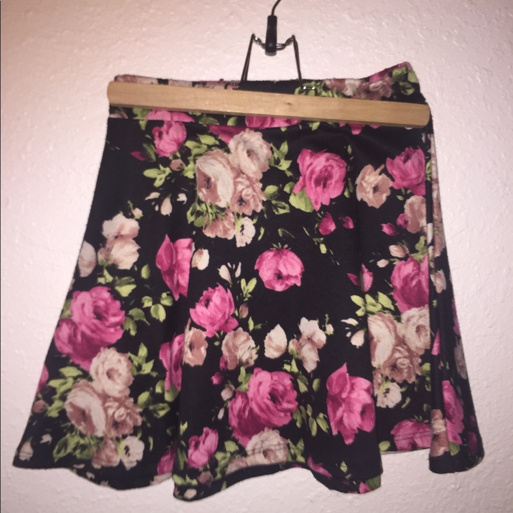 this is a floral rose skirt.